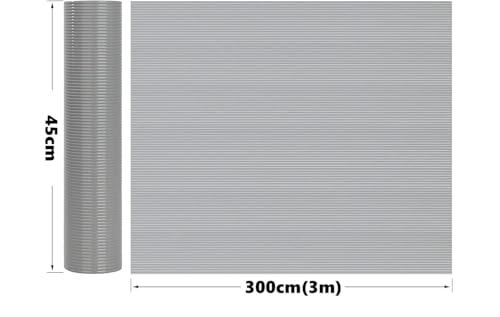 Image of ElastPro EVA Food Grade Washable Anti Slip Mat /Sheet for Fridge, Shelf Liner, Table, Kitchen Drawer mat (Line Grey, 3 Meter)