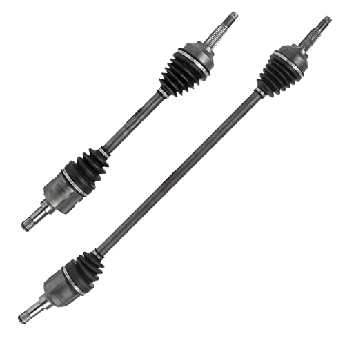 Image of Detroit Axle - FWD Front 2pc CV Axles for 04-06 Chrysler Pacifica, 2 CV Axles Assembly 2004 2005 2006 Replacement