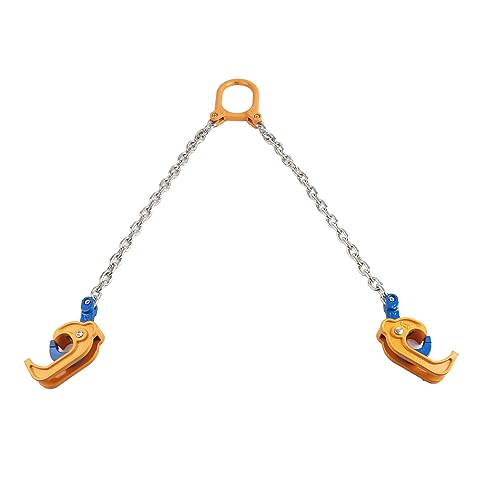 Natudeco 0.5Ton Chain Drum Lifter 2 Hooks Alloy Steel Industrial Drum Lifting Chains Tool for Crane Forklift