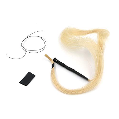 FarBoat Erhu 弓毛 交換用ストリング モンゴル馬毛 未晒アクセサリーパーツ Erhu中国楽器用