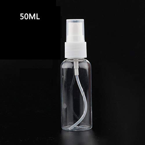 Preisvergleich Produktbild fengzong Sprühflasche Kosmetische Parfümflasche Nachfüllbare Flasche Feinnebel Sprühflasche Reiseflasche Pp Pumpenkopf (Transparent & 50ml)