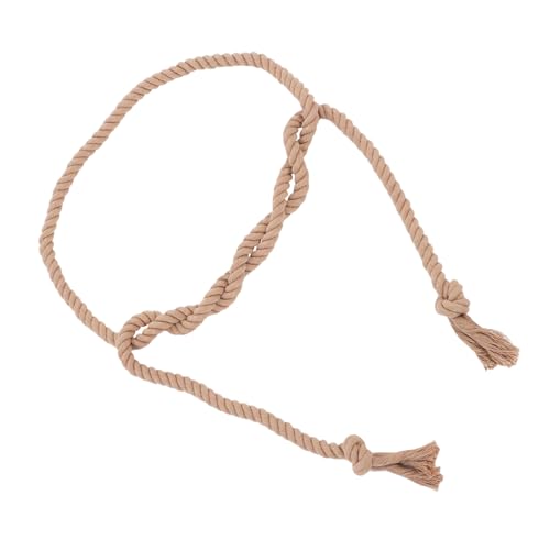 Gothic Pastor Waist Belt Rustic Braided Linen Cloth Waistband for Men and Adults Cosplay Costume Accessory and Simple Design