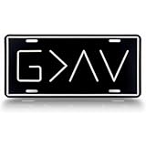 Autobase Black Metal Decorative Front License Plate (6