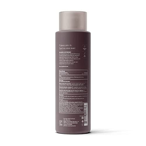 Shampoo e condicionador 2 em 1 anticaspa da Bevel – com semente de cânhamo e zinco piritiona, 355 ml