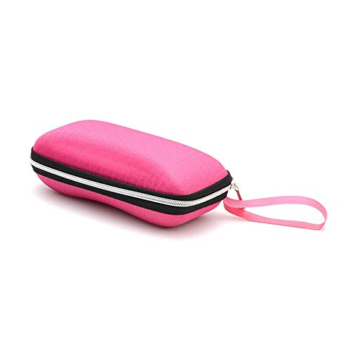 YYJHWECK Trousse à lunettes Trousse à lunettes Housse de protection pour lunettes de soleil pour femmes Boîte à lunettes avec lanière Zipper Étuis à lunettes pour hommes @ Rose Cover