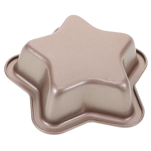 Hohopeti Stampo Per Torta a Stella in Acciaio Al Carbonio 4 Pollici Rivestimento Ptfe Antiaderente Per Dolci, Budini e Pane in Casa, Ristorante e Hotel, Facile Da Usare