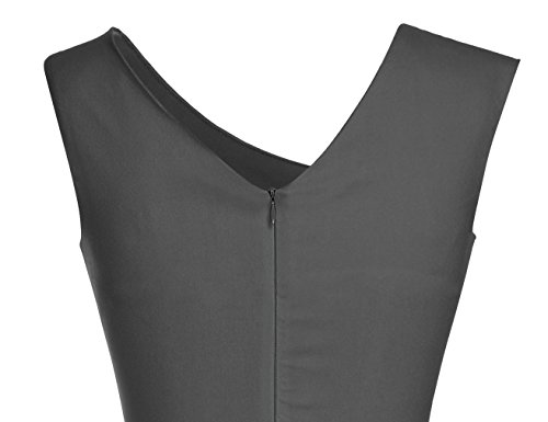 Image of MUXXN Women's Retro 1950s Style Sleeveless Slim Business Pencil Dress