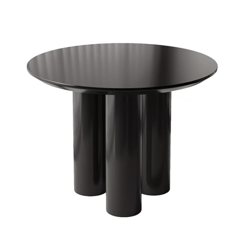 QEZEOM���E���h�_�C�j���O�e�[�u���A�������_���ȃ_�C�j���O�e�[�u���A�z�[���A�p�[�e�B�[�A�傫�� (100CM Dining Table, Black)