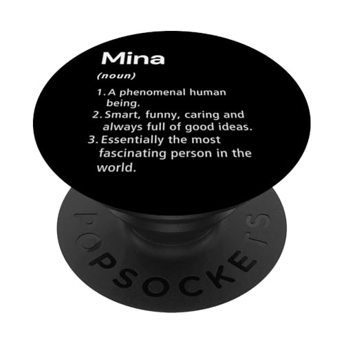 Mina Definición de nombre Diccionario divertido PopSockets PopGrip Adhesivo