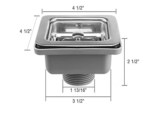 Image of COOTER Kitchen Sink 24x18x10 Inch 304 Grade Stainless steel Single Bowl Handmade Sink for Kitchen Basin, Matt Finish With Square Drainer & Fruit Basket