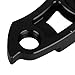 Bike Derailleur Hanger, Aluminum Alloy Mountain Bicycle Rear Derailleur Hanger Cycling Frame Gear Tail Hook Extender for 40T 42T 46T 50T Flywheel (Black)