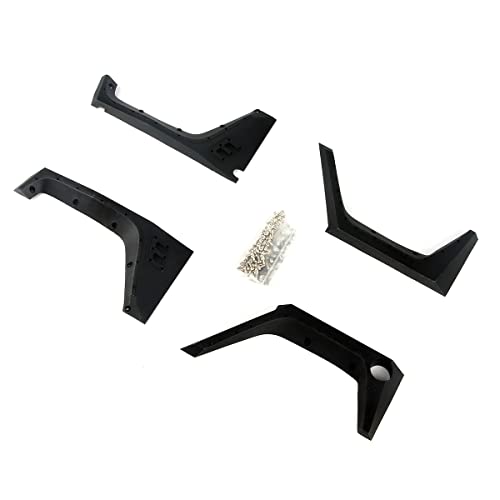 LCX Racing 1/10 RC Crawler Auto Nylon Schmutzfänger Fender Flare für Axial SCX10 II Wranger Body (4 Stück), Upgrades Parts Zubehör