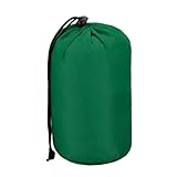 sourcing map Bolsa de nailon resistente al agua portátil con cordón para el polvo de 5.1 x 8.1 x 9.8 pulgadas, bolsa seca ultraligera para camping, senderismo, mochileros, viajes, color verde oscuro
