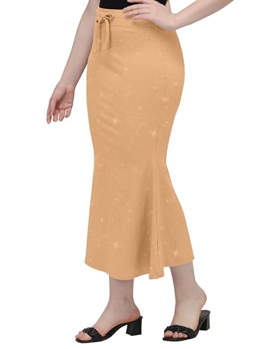 Image of Mehrang Stretchable Shimmer Saree Shapewear Petticoat for Women, Skirts for Women,Shape Wear Dress for Saree