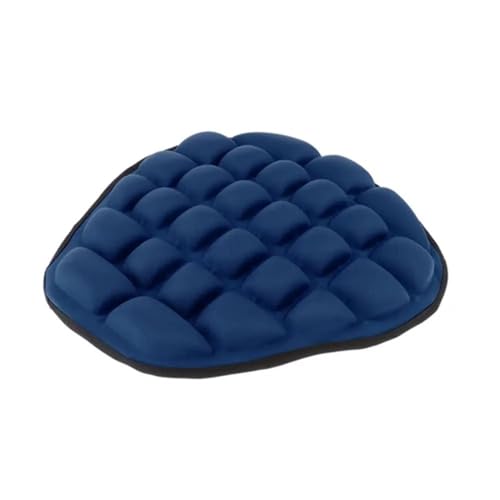 Funda asiento para motocicleta y cojín de gel protector solar antideslizante color azul