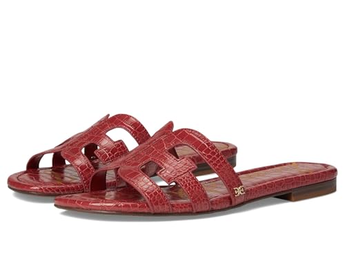 Sam Edelman Women's Bay Flat Sandal, Dark Rose, 5.5