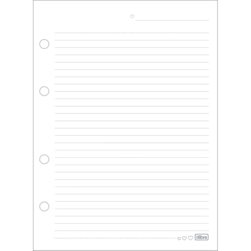 Tilibra 313513 Magic - Refil Tiliflex para Caderno Argolado Colegial, 80 Folhas, Azul, 177x240mm
