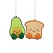 Hallmark Better Together Avocado and Toast Magnetic Valentines Ornaments for Tree, Set of 2
