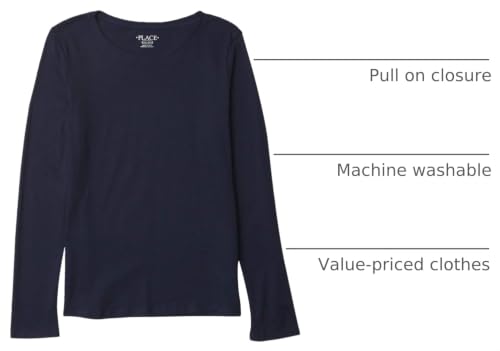 Image of The Children's Place Girls Basic Long Sleeve Layering Tees