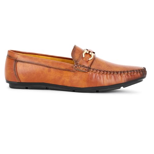 Image of Men's Loafer for Men | Stylish & Comfortable with Soft Cushioned Insole | Hand-Stitched Design for Trendy Driving Shoes
