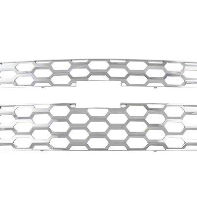 New Chrome Grille Cover Insert Overlay: 2014 Chevy Silverado 1500 1Wt, 2Wt, Lt Gi-124 #TOP2