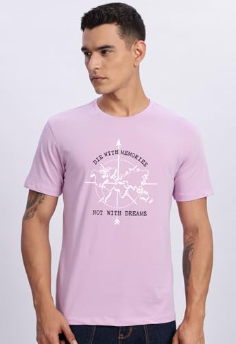 Image of ADRO 100% Cotton Lycra Tshirts for Men Combo Pack of 3 | Regular Fit | Printed T Shirt | Round Neck Half Sleeve| Mens Tshirts