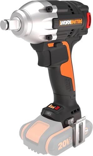 WORX NITRO WX272.9 Avvitatore a impulsi a batteria da 20 V - 300 Nm con motore brushless - Solo...