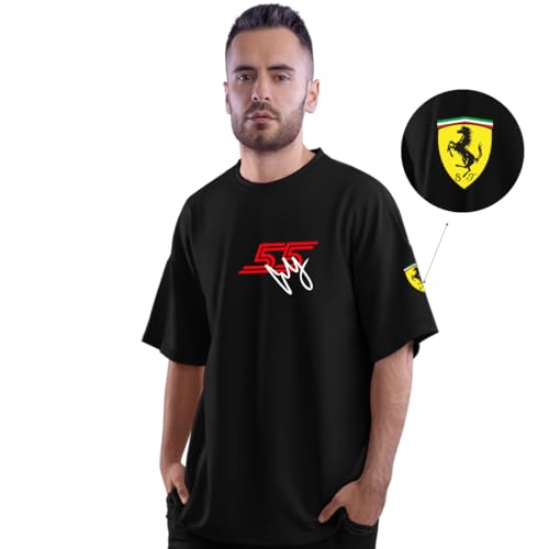 Image of DUDEME F1 Motorsport T-Shirt for Car Enthusiast for Men & Women Oversized T Shirts 100% Cotton Printed T-Shirts.