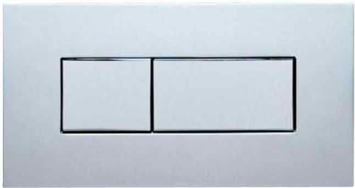 Caroma 237020S Invisi Series II Metal Rectangular Dual Flush Plate and Buttons, Satin