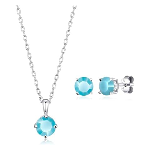 Philip Jones December Birthstone Necklace & Earrings Set Cover
