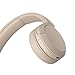 Sony WH-CH520 Best Wireless Bluetooth On-Ear Headphones with Microphone for Calls and Voice Control, Up to 50 Hours Battery Life with Quick Charge Function, Includes USB-C Charging Cable - Beige