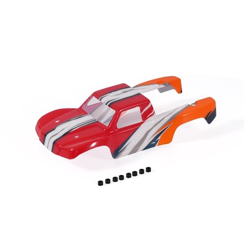 Abendor Orlandoo Hunter 1/32 Mini Roll Cage RC Trophy Truck Soft Body Shell, RC Car Body Shell OH32X02 DIY Unassembled Kit (Red)