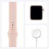 Apple Watch SE (GPS, 40mm) - Gold Aluminum Case with Pink Sand Sport Band (Renewed) #5