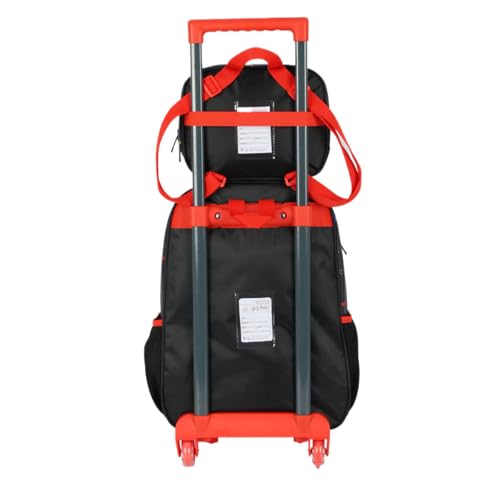 Mochila Infantil Rodinha Harry Potter Com Lancheira E Estojo Vermelho