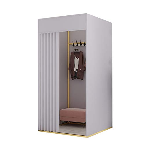 GGTT Umkleideraum Mobiles einfaches Ankleidezimmer, für faltbares Schattenzelt im Freien, Umkleidekabine für das Einkaufszentrum, hellgraues Flanelltuch (Color : Light Grey, Size : 80 x 80 x 200cm) Cover