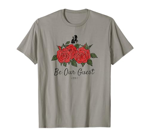T-shirt La Belle et la Bête Disney Be Our Guest en coton pour look décontracté original
