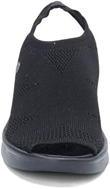 Bzees Women's Secret Sandal, Black Knit, 10 M US Review | Image 2