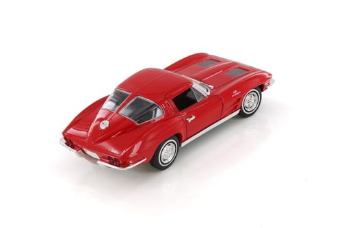1963 Corvette Hardtop Sports Car rojo 1:24 miniatura 6