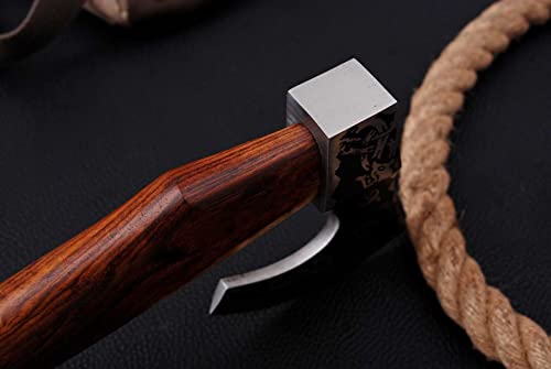 Foto von Custom Steel VIKING AXE ,Axt High Carbon Stahl Scheide Wikinger ENRAVED MAQ2628, Schwarz