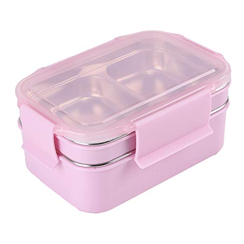HUAFA Lunch Box, Boîte Bento Hermétique de 1300ml, Boîte Déjeuner Adultes ou Enfants Premium sans BPA (Rose) Cover