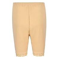 Snowball Stylish Lace Cycling Shorts/Safety/Slip/Yoga Shorts for Women/Girls S M L 2XL 3XL 4XL Size Beige