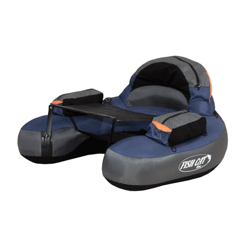 Outcast Fish Cat Rise Inflatable Fishing Float Tube - Navy