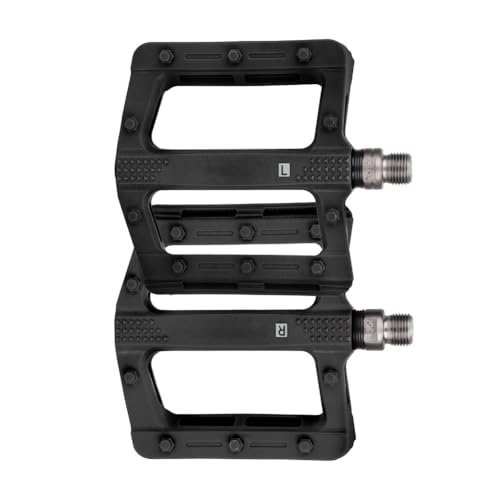 シールベアリング マウンテンバイクペダル 軽量 自転車プラットフォームペダル 丈夫なナイロンバイク フラットペダル