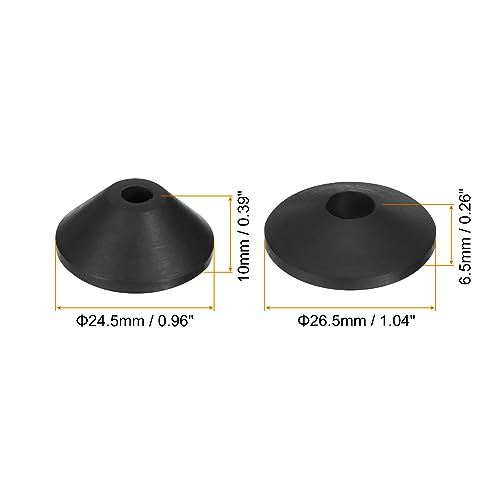 uxcell Toilet Bolt Rubber Washer, 12Pcs Conical Washers Toilet Tank Leakage Prevent Kit for Toilet Tank to Bowl Bolts - Image 2