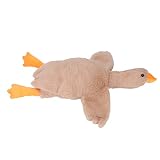 TUORE Oreiller de Jouet d'oie en Peluche, Jouet d'oie en Peluche Décoration Douce Coton PP Remplissage Complet Drôle pour Garçons Filles pour Chambre (Brun)