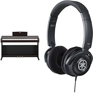 Yamaha ARIUS YDP-145 Digitalpiano — Klassisches und elegantes Heimpiano für Anfänger und Bastler, im Paket mit HPH-150-Kopfhörern