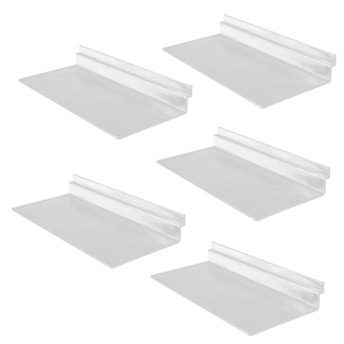 Cabilock 5 Pack Slatwall Shoe Shelves Plastic Holders Sneakers Display Racks for Home Store
