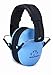 Walker's Youth Children’s Low Profile Lightweight Padded Headband Adjustable Folding Noise-Reducing Hearing Protection Earmuffs, Blue, Small