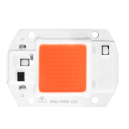 High Power Full Spectrum COB LED Plant Grow Light DIY Chip 380nm-840nm for Indoor Plants Grow and Flower 20W - White and Orange