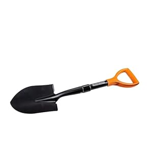 BLACK+DECKER Schop – 67 cm – 800 gr – roestvrij – kop van koolstofstaal en steel van glasvezel – zwart